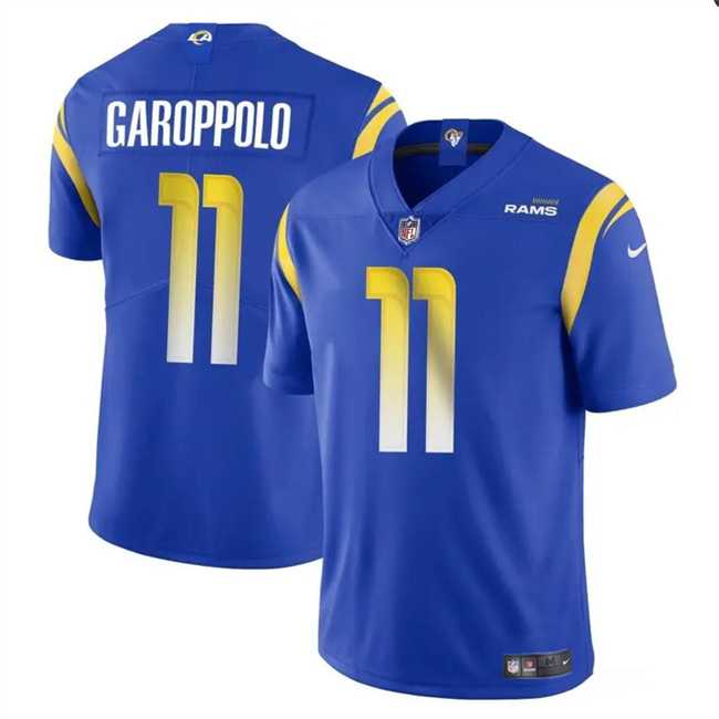 Men & Women & Youth Los Angeles Rams #11 Jimmy Garoppolo Blue Vapor Untouchable Football Stitched Jersey->los angeles rams->NFL Jersey